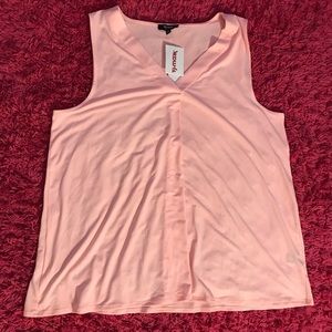 Peach Sleeveless Blouse